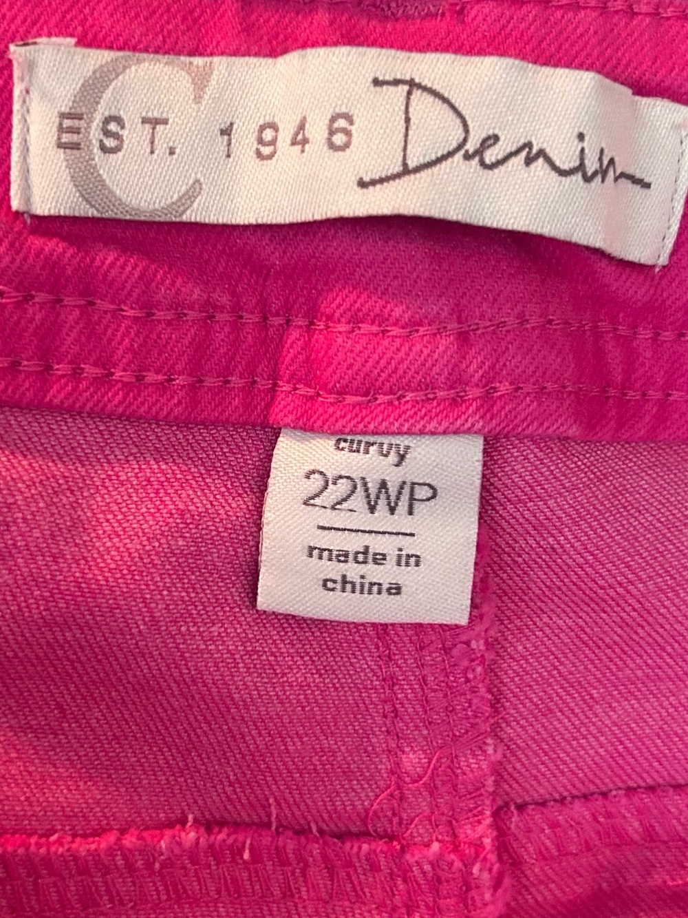 Cato EST. 1946 Denim Hot Pink Skinny Jeans Women’s 22WP - Picture 2 of 6